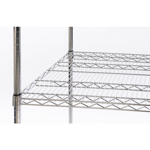 3 Tier Wire Shelving Chrome - Brightroom™